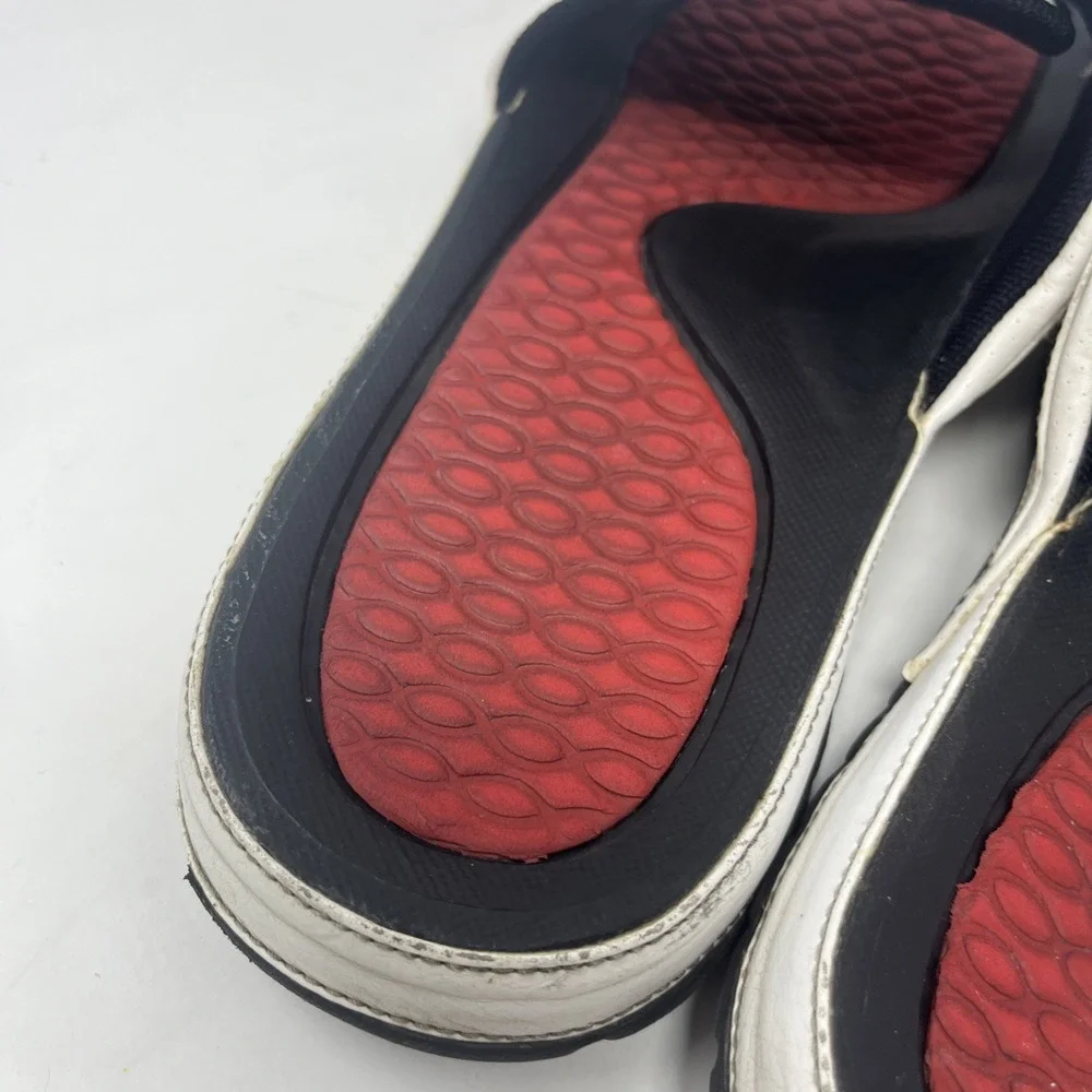 Nike Air Jordan Hydro 2 Slides Slip On Sandals Mens Size 11 White Red 312527